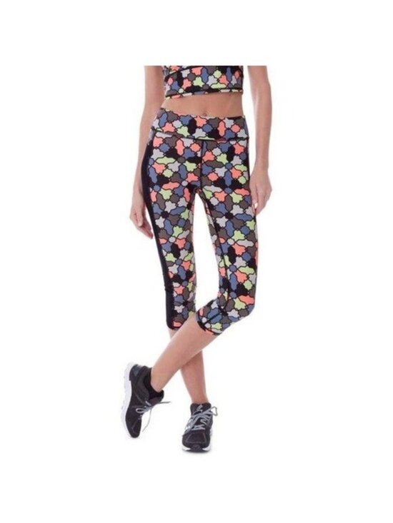 Sweaty Betty Pants - Sweaty Betty Zero Gravity Crop Leggings Tile Print Small